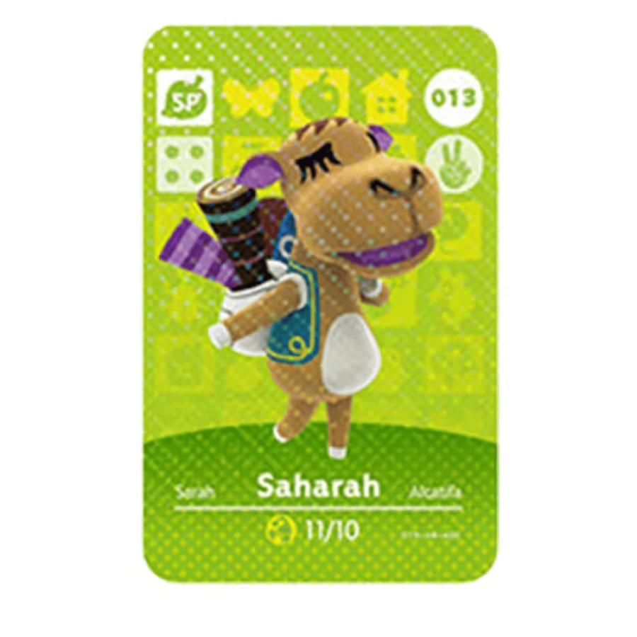 Anime Animal Crossing Saharah Amiibo Card