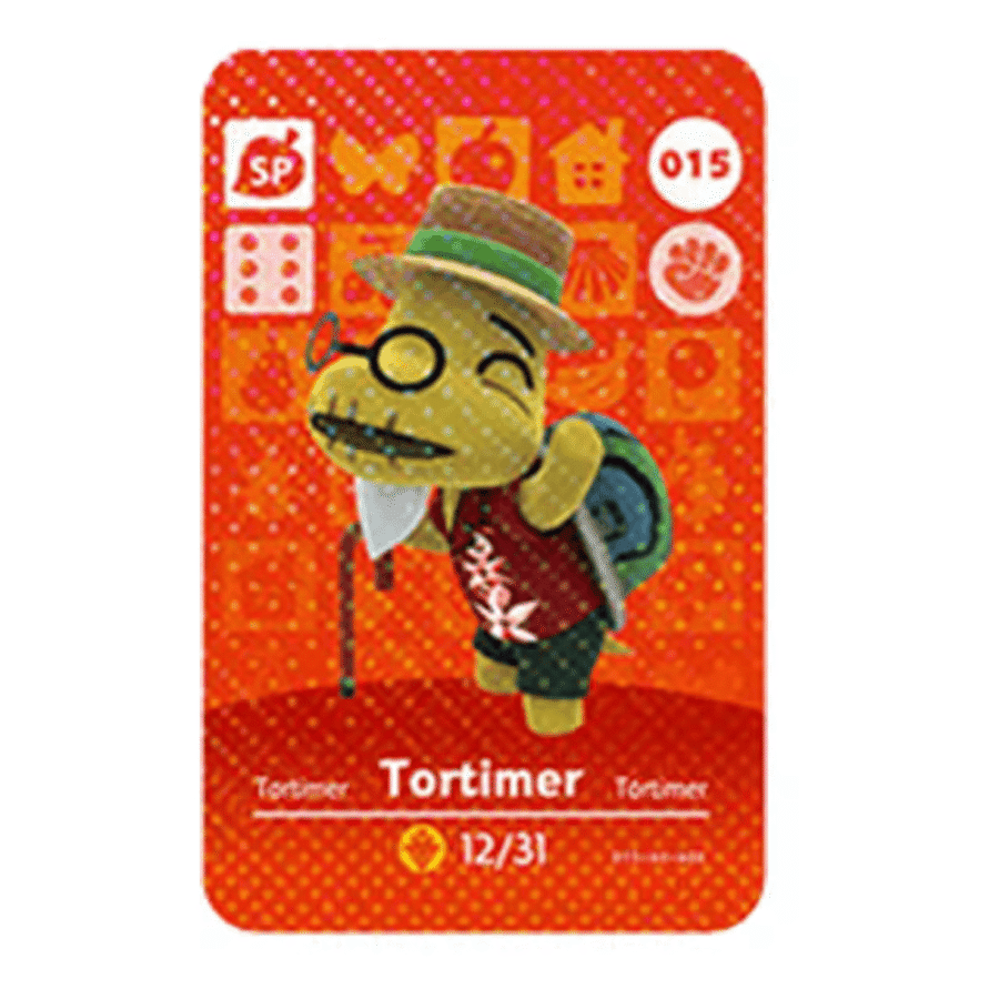 Anime Animal Crossing Tortimer Amiibo Card Anime Animal Crossing Tortimer Amiibo Card