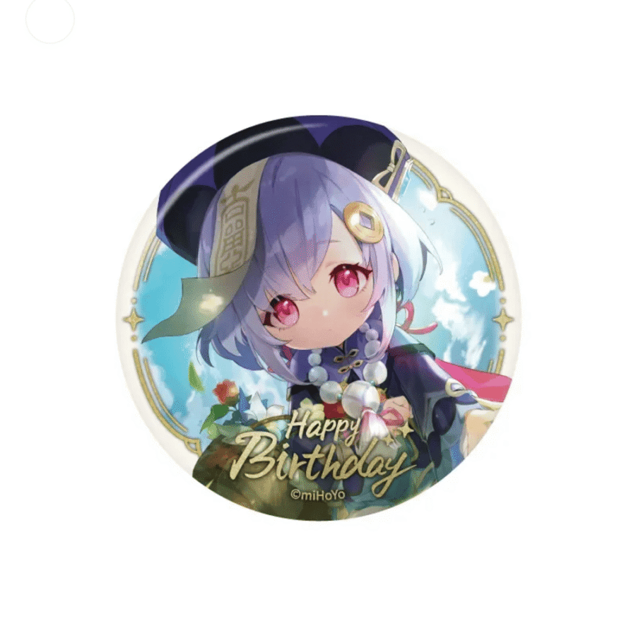 Anime Genshin Impact Qiqi Birthday Series Badge Anime Genshin Impact Qiqi Birthday Series Badge