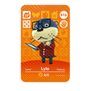 Anime Animal Crossing Lyle Amiibo Card