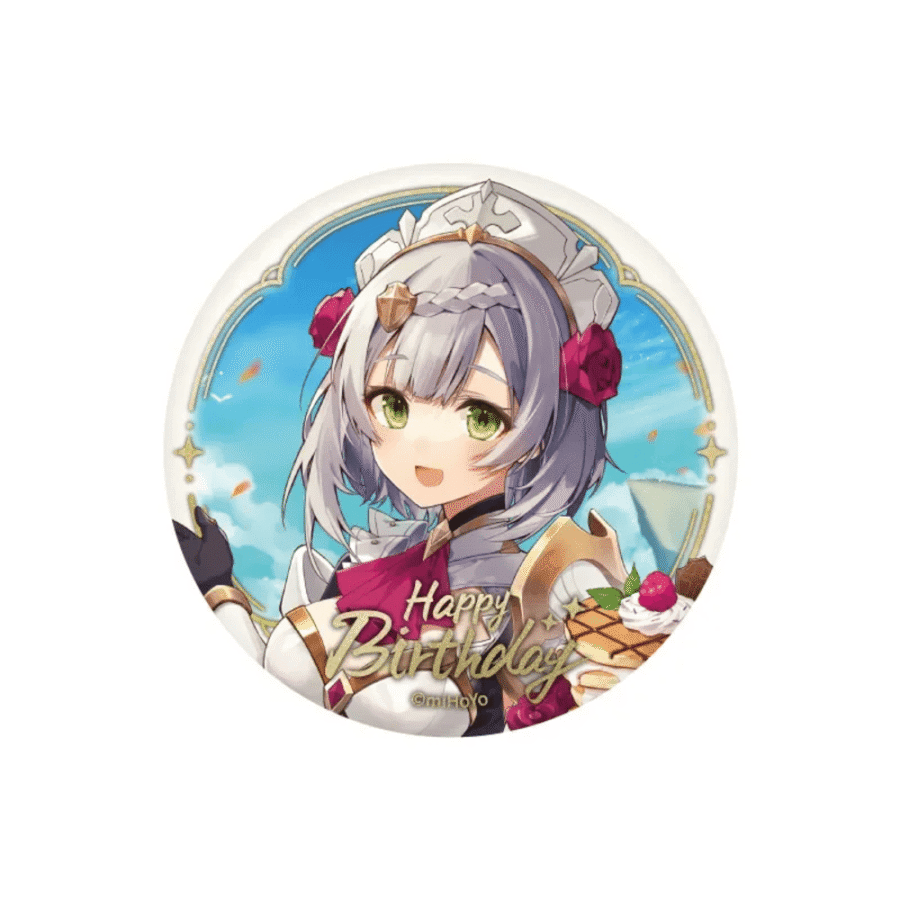 Anime Genshin Impact Noelle Birthday Series Badge Anime Genshin Impact Noelle Birthday Series Badge