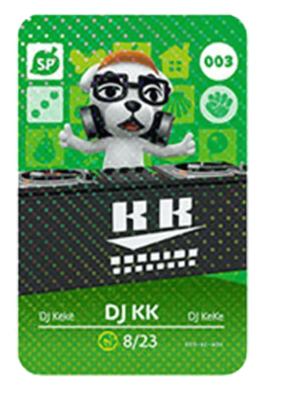 Anime Animal Crossing DJ KK Amiibo Card