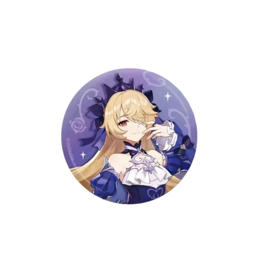 Anime Fischl Genshin Impact Badge Anime Fischl Genshin Impact Badge