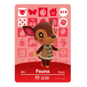 Anime Animal Crossing Fauna Amiibo Card