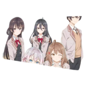 Anime Alya Sometimes Hides Her Feelings In Russian Character Rubber Mouse Pad