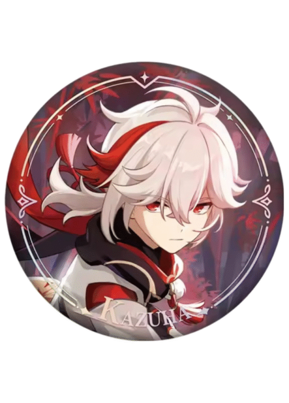 Anime Genshin Impact Kaedehara Kazuha Original Authentic Badge