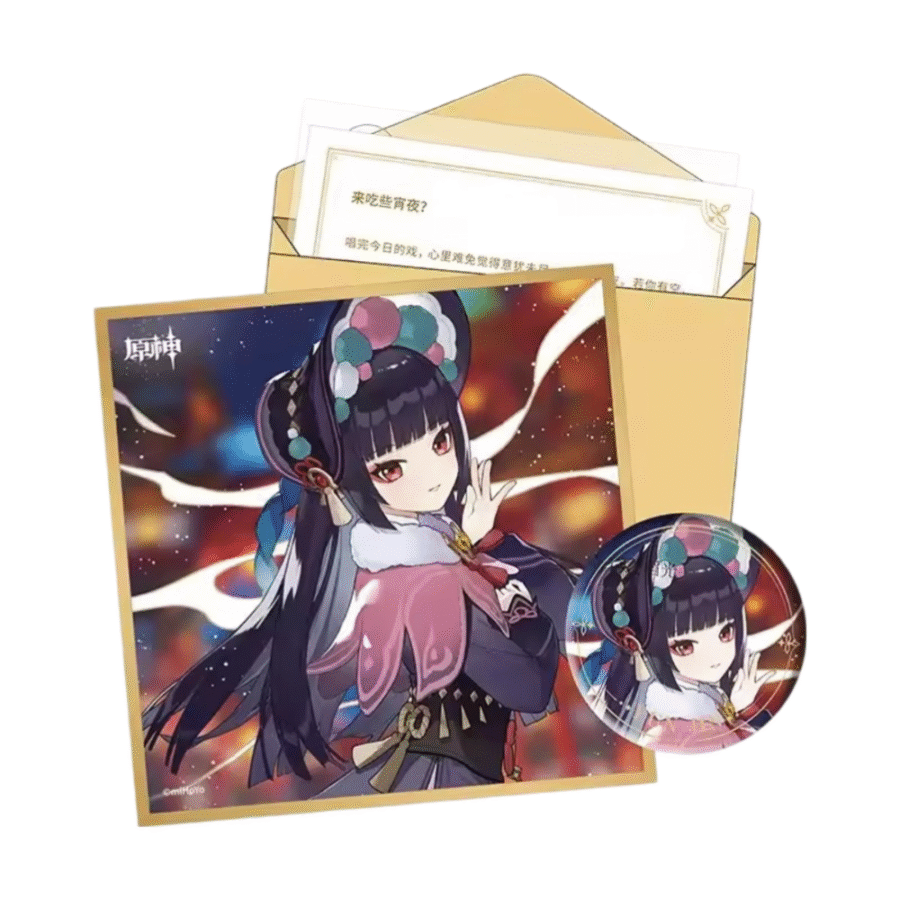 Anime Genshin Impact Yun Jin Birthday Gift Box Set Anime Genshin Impact Yun Jin Birthday Gift Box Set