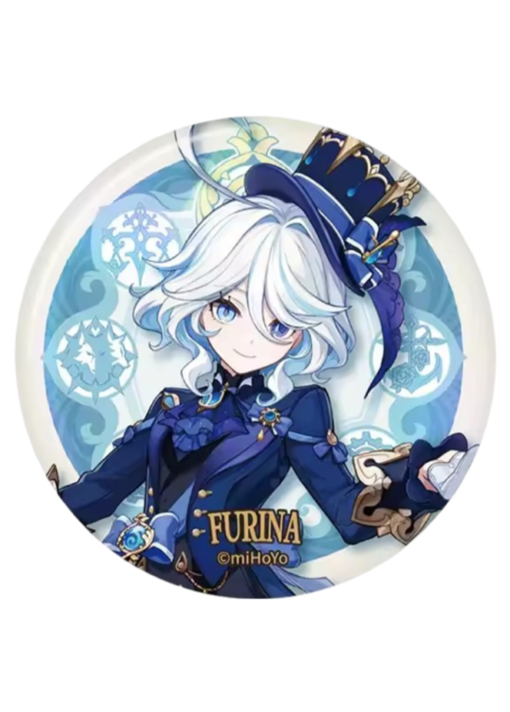 Anime Furina Genshin Impact Badge