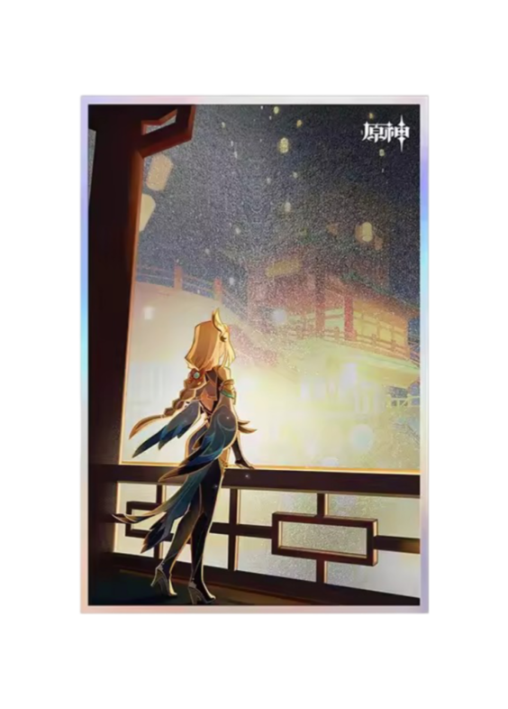 Anime Genshin Impact Shenhe Colored Paper