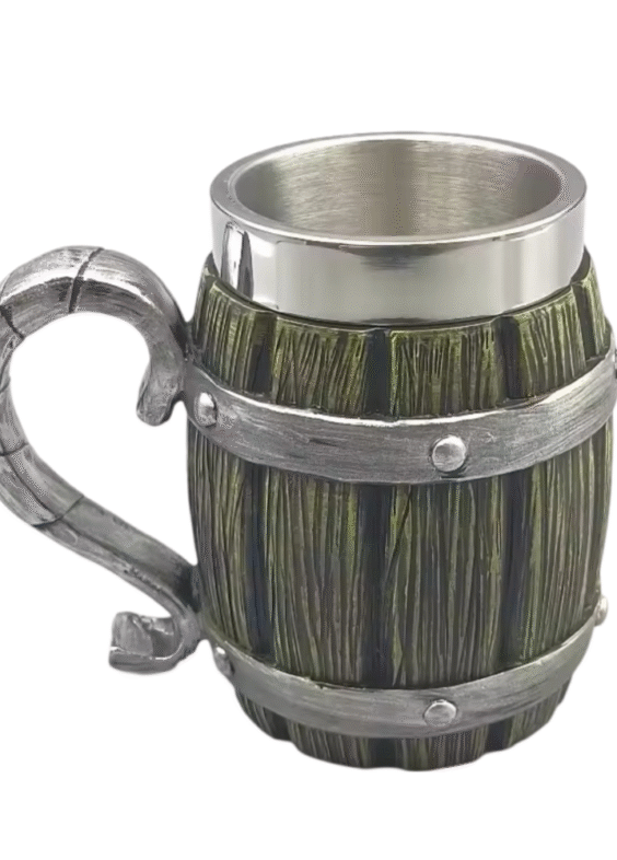 One Piece Monkey D. Luffy Anime 600ML Wooden Barrel Cup