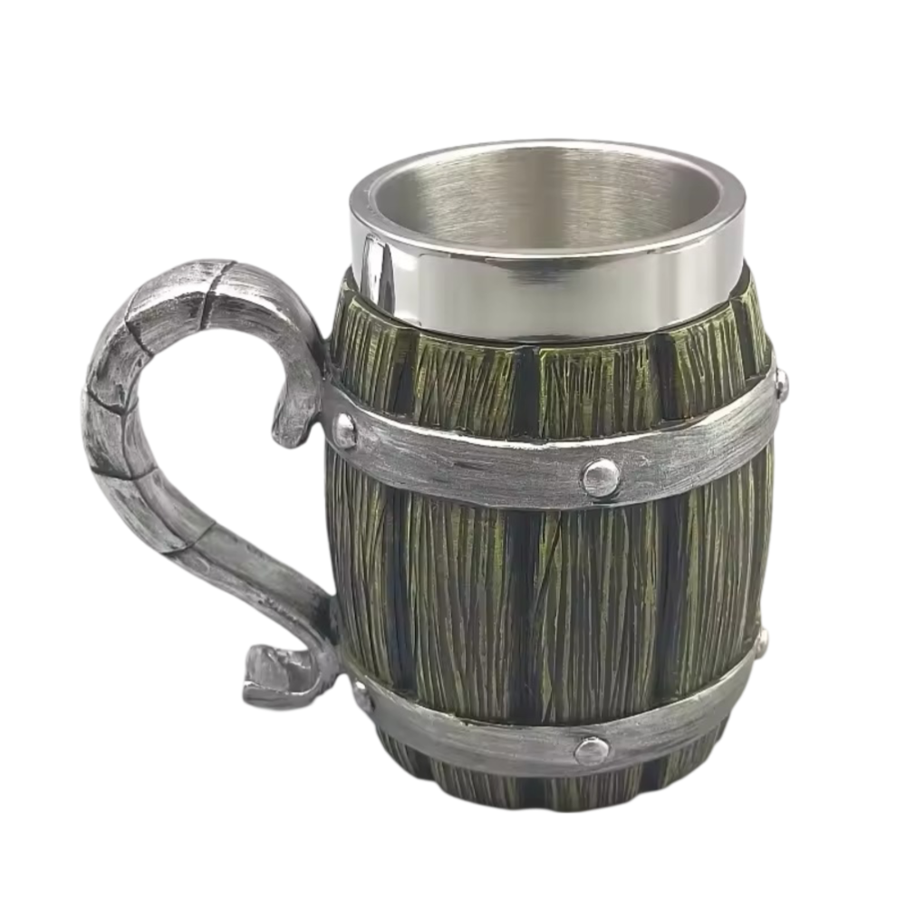 One Piece Monkey D. Luffy Anime 600ML Wooden Barrel Cup One Piece Monkey D. Luffy Anime 600ML Wooden Barrel Cup