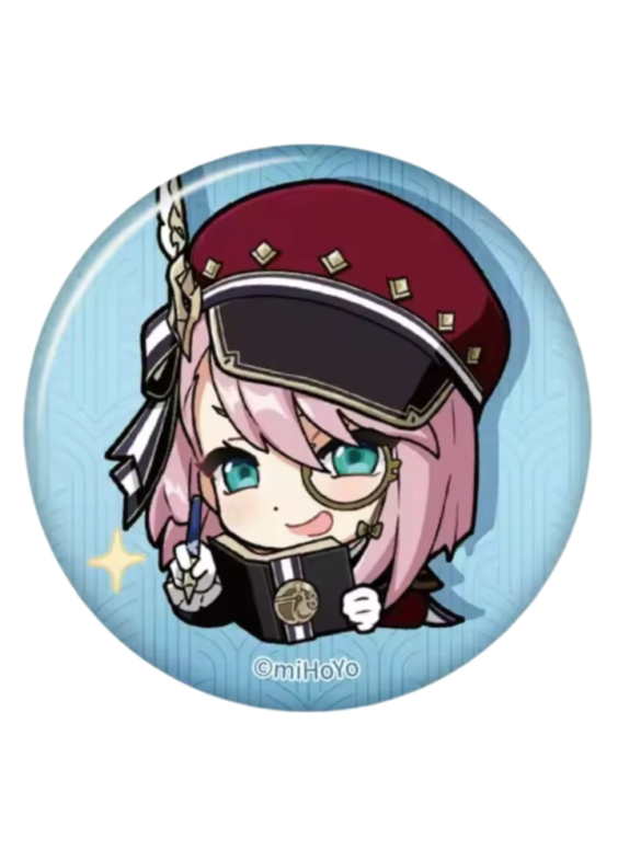 Anime Genshin Impact Charlotte Print Badge