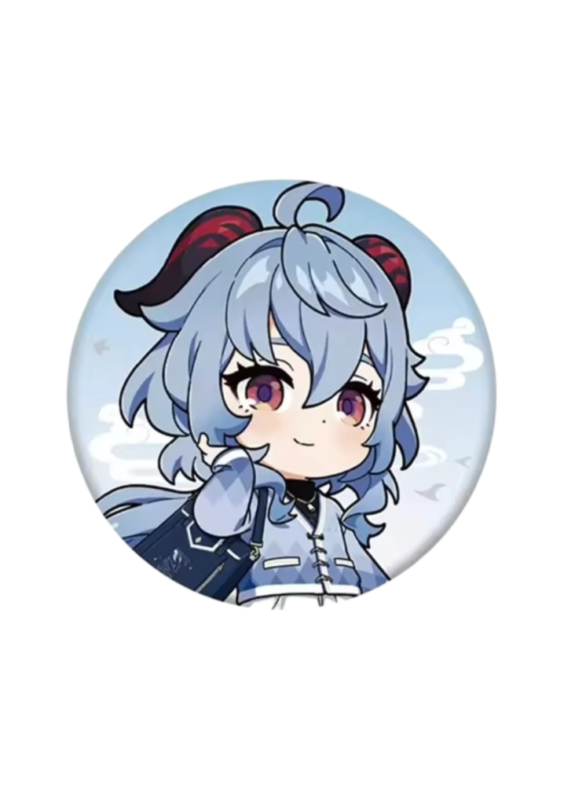 Anime Genshin Impact Ganyu Print Badge