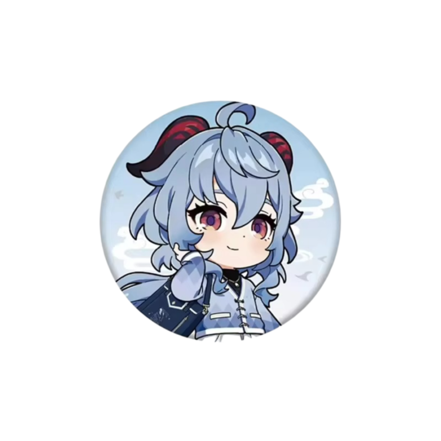 Anime Genshin Impact Ganyu Print Badge