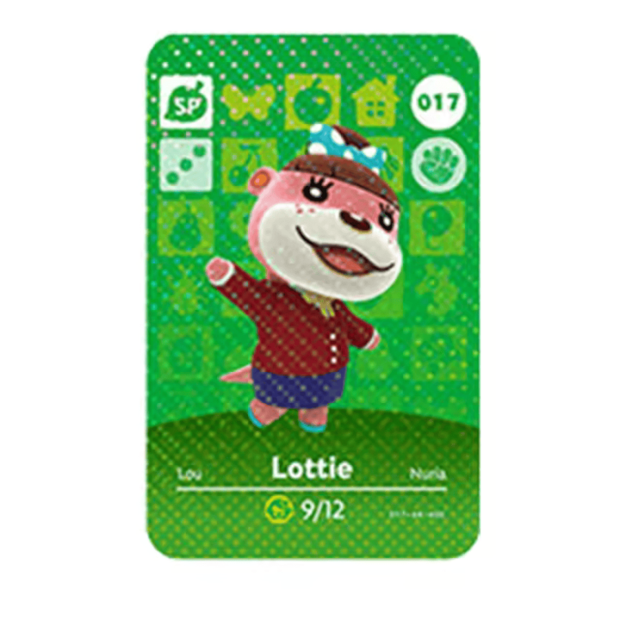 Anime Animal Crossing Lottie Amiibo Card
