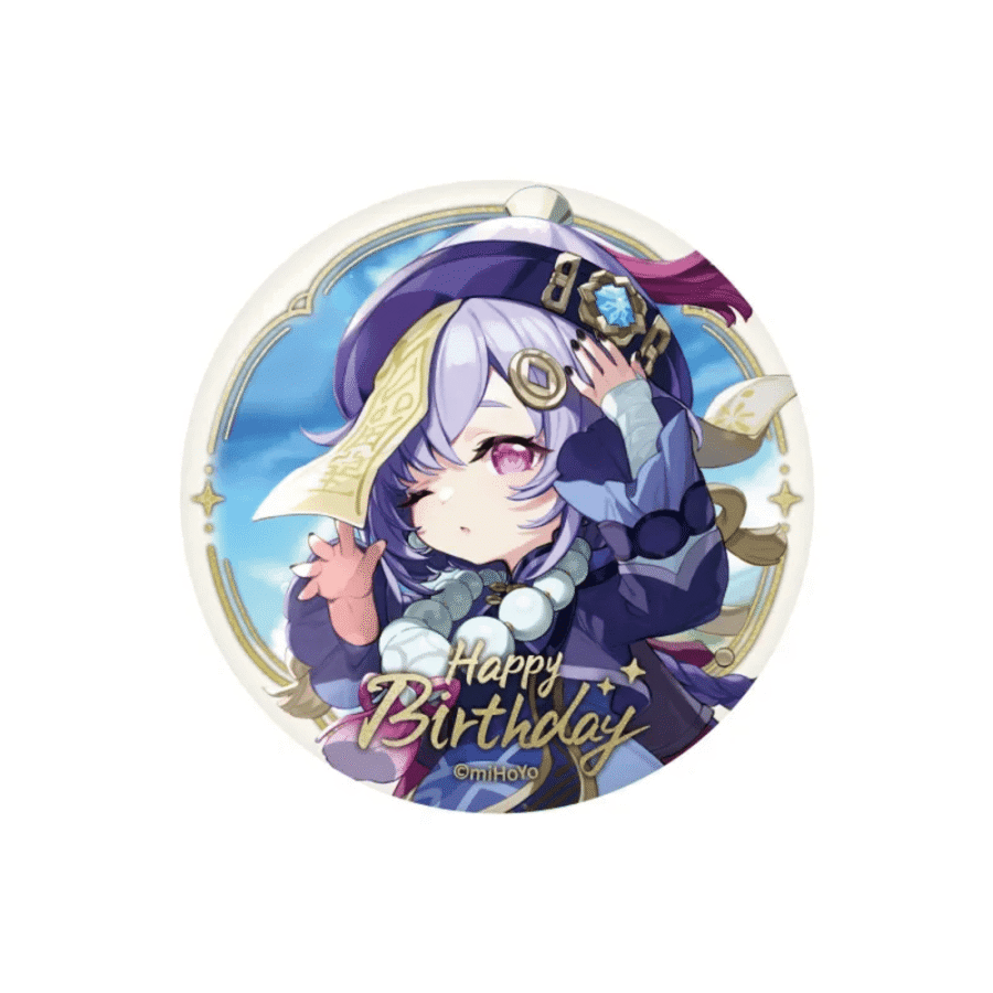 Genshin Impact Anime Qiqi Birthday Series Badge Genshin Impact Anime Qiqi Birthday Series Badge