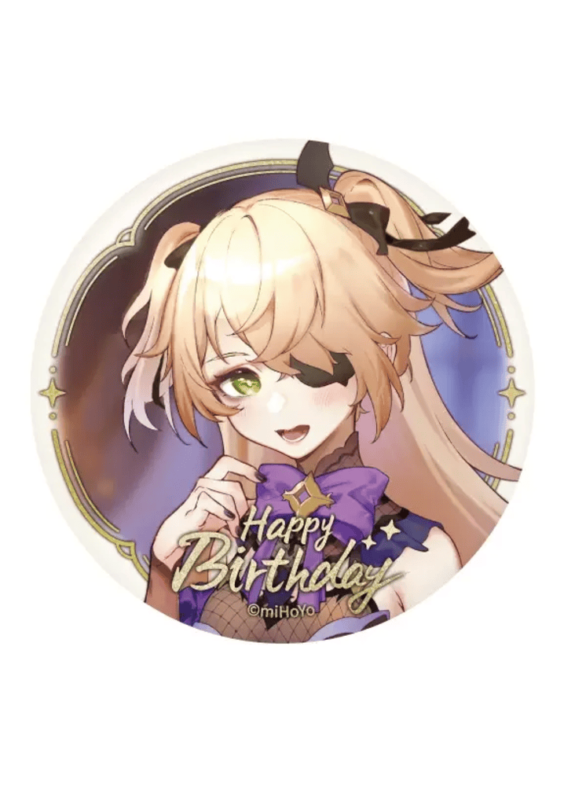 Genshin Impact Fischl Anime Birthday Series Badge
