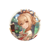 Anime Genshin Impact Yoimiya Birthday Series Badge