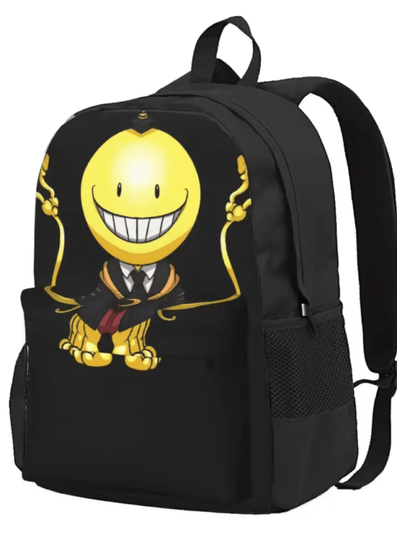 Anime Assassination Classroom Koro-sensei Black Backpack