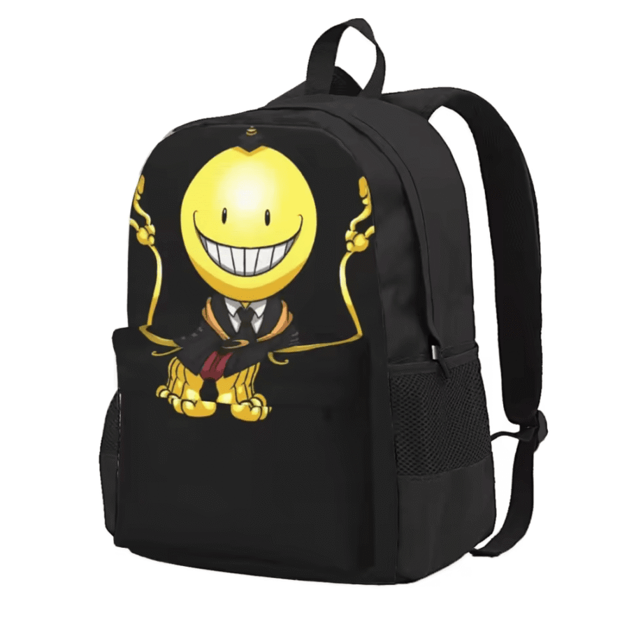 Anime Assassination Classroom Koro-sensei Black Backpack Anime Assassination Classroom Koro-sensei Black Backpack