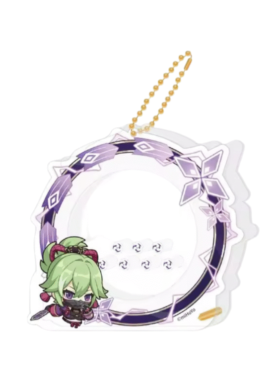 Anime Genshin Impact Kuki Shinobu Acrylic Storage Keychain