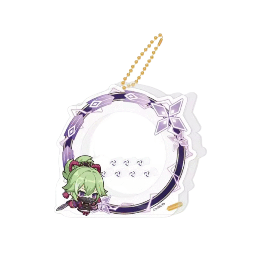 Anime Genshin Impact Kuki Shinobu Acrylic Storage Keychain Anime Genshin Impact Kuki Shinobu Acrylic Storage Keychain