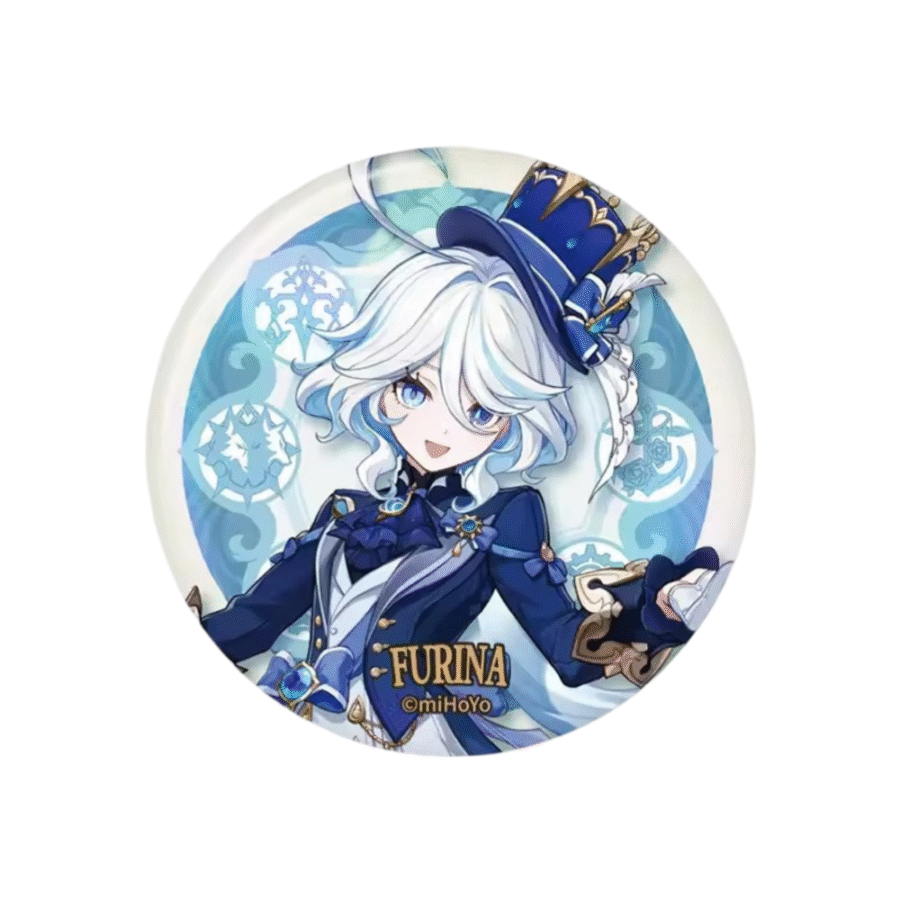 Anime Furina Genshin Impact Print Badge Anime Furina Genshin Impact Print Badge