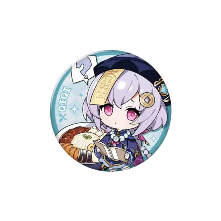 Anime Genshin Impact Qiqi Badge Pin Anime Genshin Impact Qiqi Badge Pin