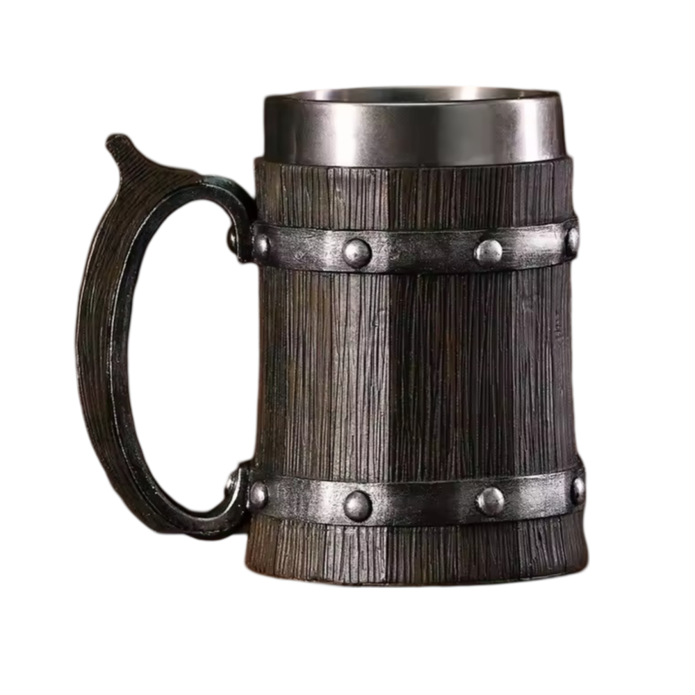 Anime One Piece Monkey D. Luffy 600ML Wooden Barrel Cup Anime One Piece Monkey D. Luffy 600ML Wooden Barrel Cup