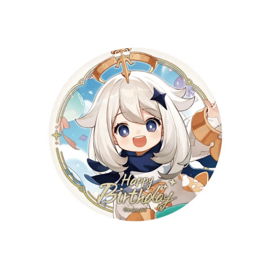 Genshin Impact Anime Paimon Birthday Series Badge Genshin Impact Anime Paimon Birthday Series Badge
