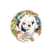 Genshin Impact Paimon Anime Birthday Series Badge