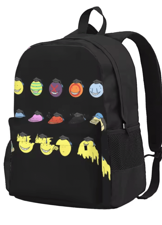 Anime Assassination Classroom Koro-sensei Black Schoolbag