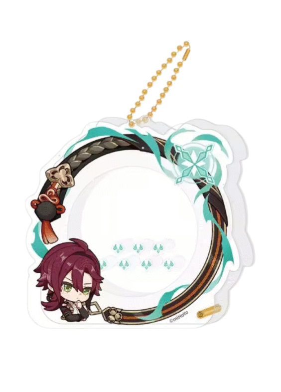Anime Genshin Impact Shikanoin Heizou Acrylic Storage Keychain