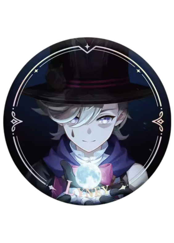 Anime Genshin Impact Lyney Original Authentic Badge