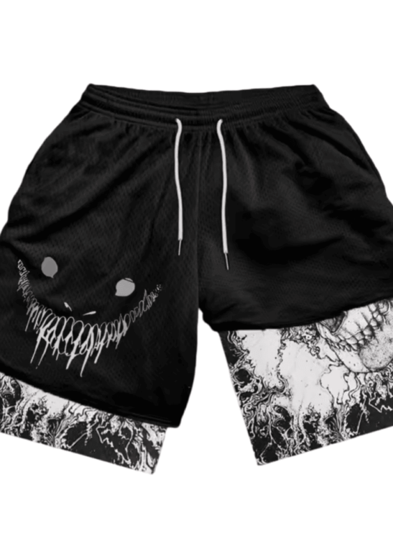 Anime Naruto Polyester Gym Shorts