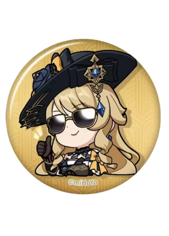 Anime Genshin Impact Navia Print Badge
