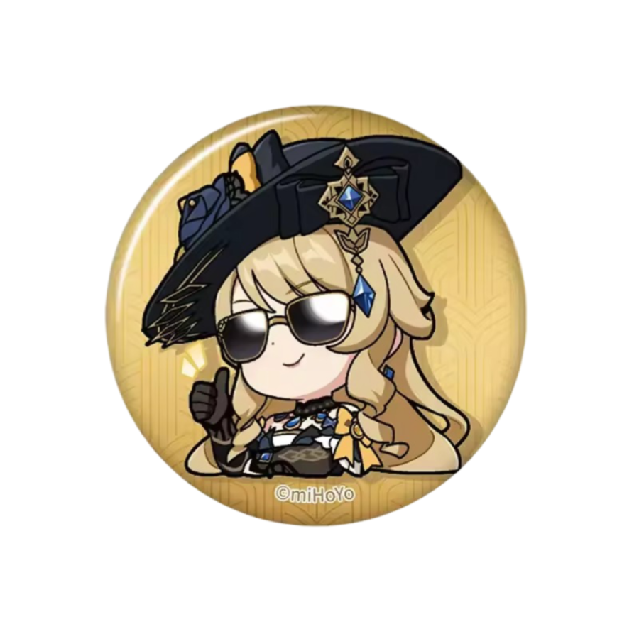 Anime Genshin Impact Navia Print Badge