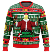 Anime Assassination Classroom Koro-Sensei Ugly Christmas Red Sweater