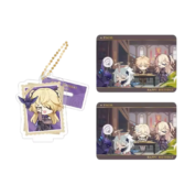 Anime Genshin Impact Fischl Acrylic Stand And Collection Card Set