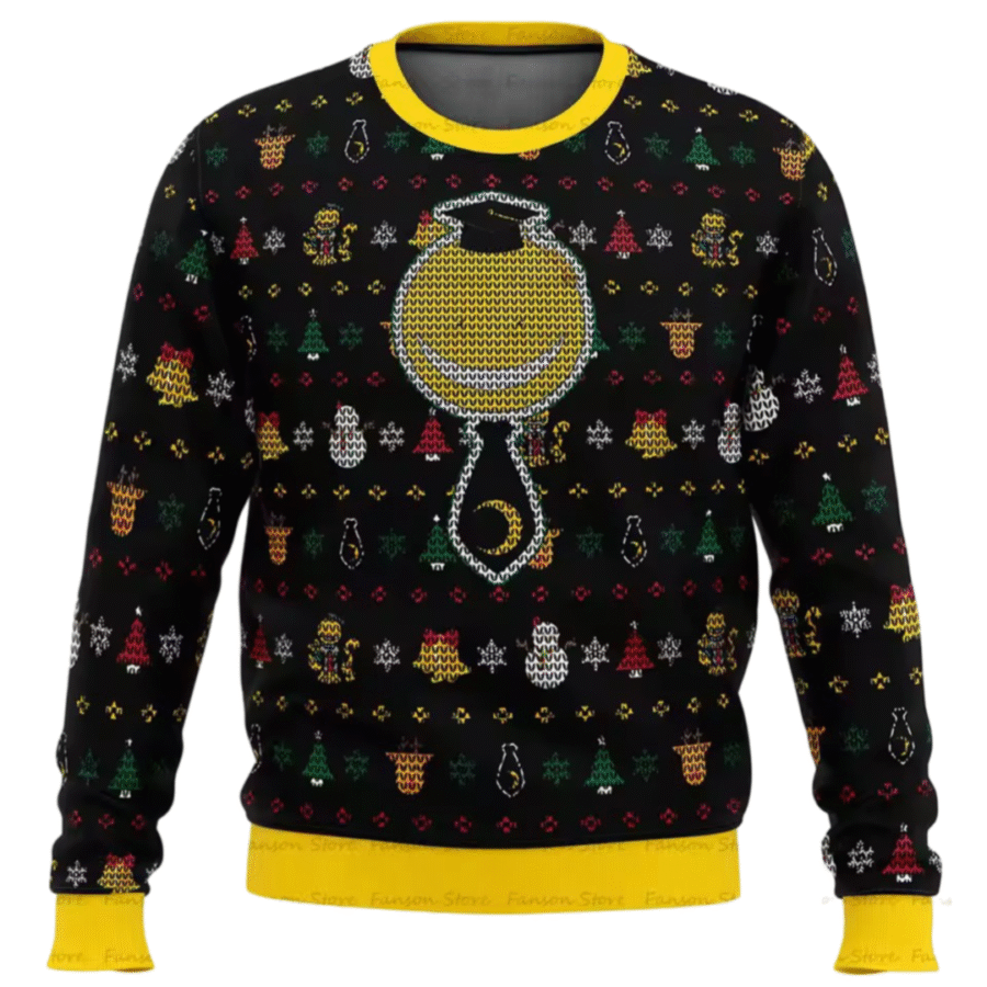 Assassination Classroom Anime Koro-Sensei Ugly Christmas Sweater Assassination Classroom Anime Koro-Sensei Ugly Christmas Sweater