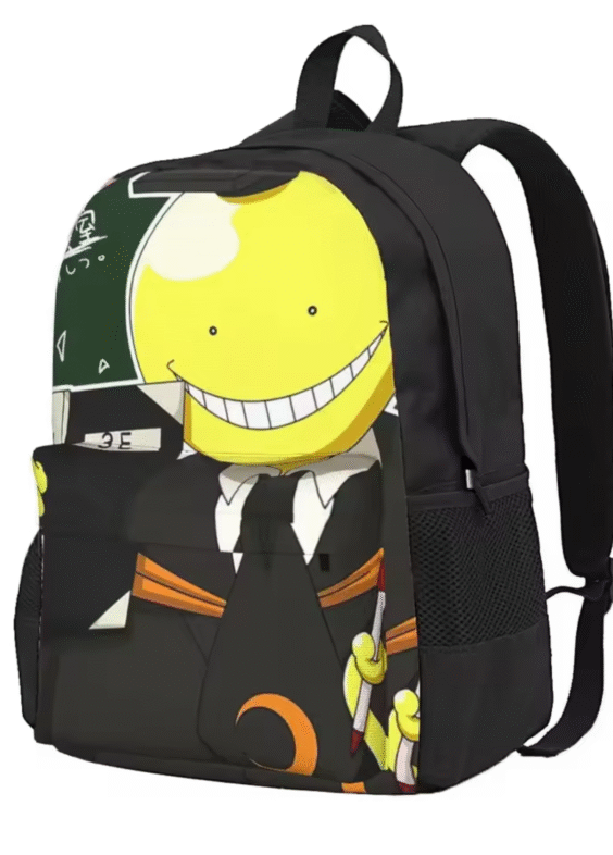 Anime Assassination Classroom Koro-Sensei Black Shoulder Bag