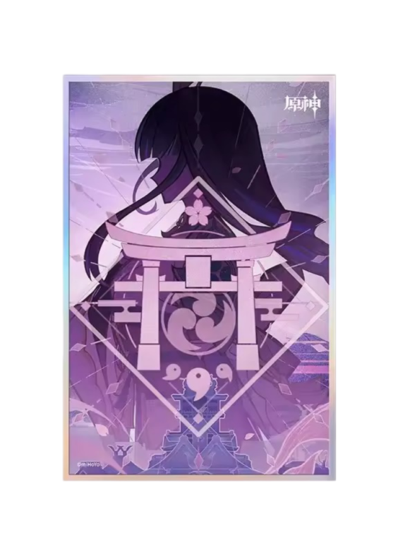 Anime Genshin Impact Sangonomiya Kokomi TCG Card Colored Paper