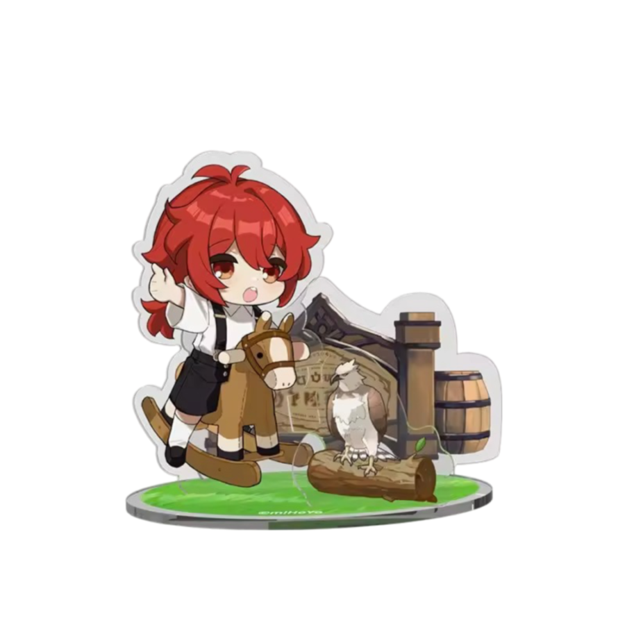 Anime Genshin Impact Diluc Acrylic Stand