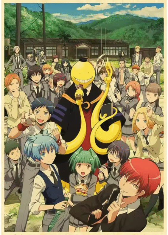Anime Assassination Classroom Character Poster Wall Art