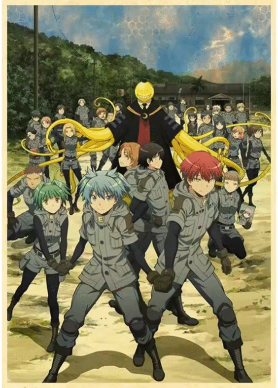 Assassination Classroom Anime Character Poster Wall Art