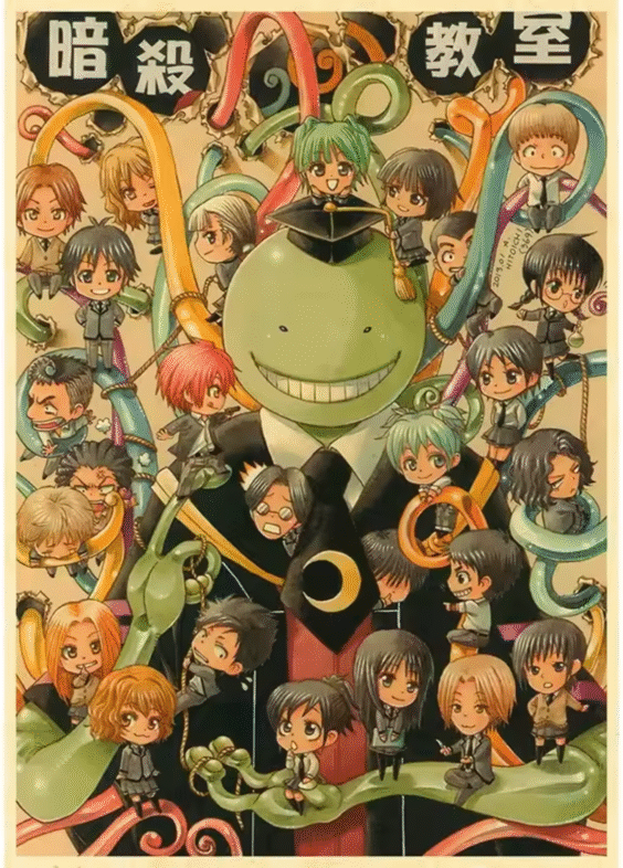 Anime Assassination Classroom Character Canvas Poster Wall Art