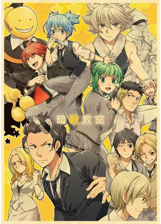 Assassination Classroom Character Anime Poster Wall Art