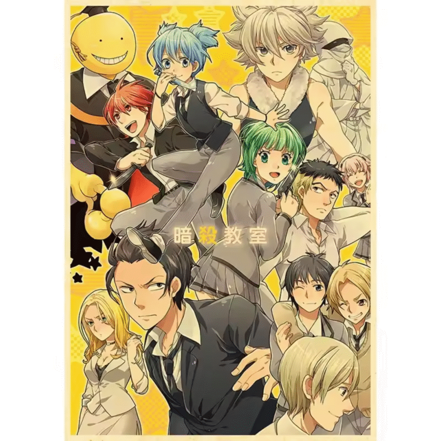 Assassination Classroom Character Anime Poster Wall Art Assassination Classroom Character Anime Poster Wall Art