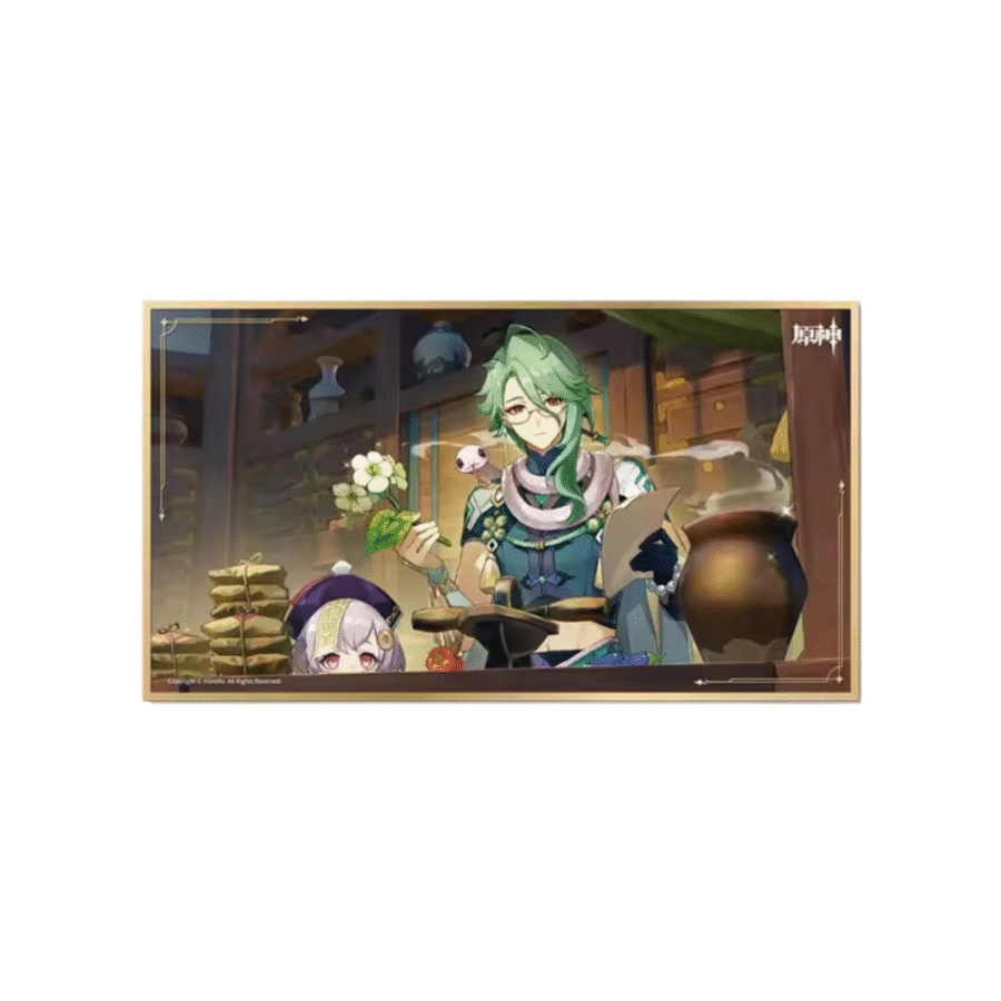 Anime Genshin Impact Baizhu Colored Paper Anime Genshin Impact Baizhu Colored Paper