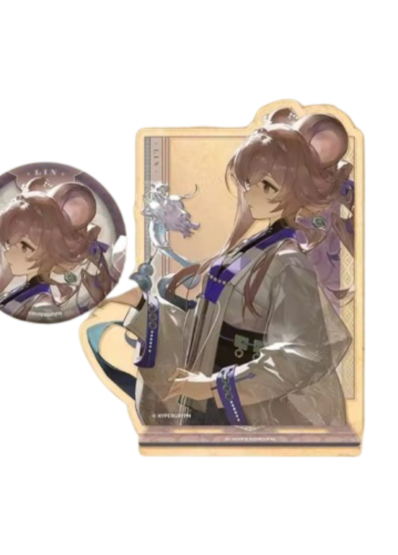 Anime Arknights Lin Acrylic Stand Badge Set